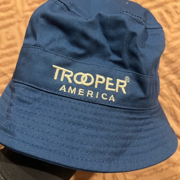 Trooper America Blue Bucket Hat - Picture 1 of 4